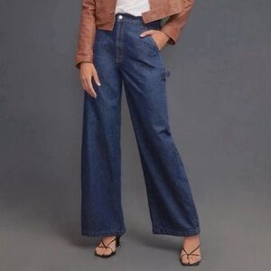 MOTHER SNACKS! Fun Dip High-Rise Utility Puddle Jeans, 24